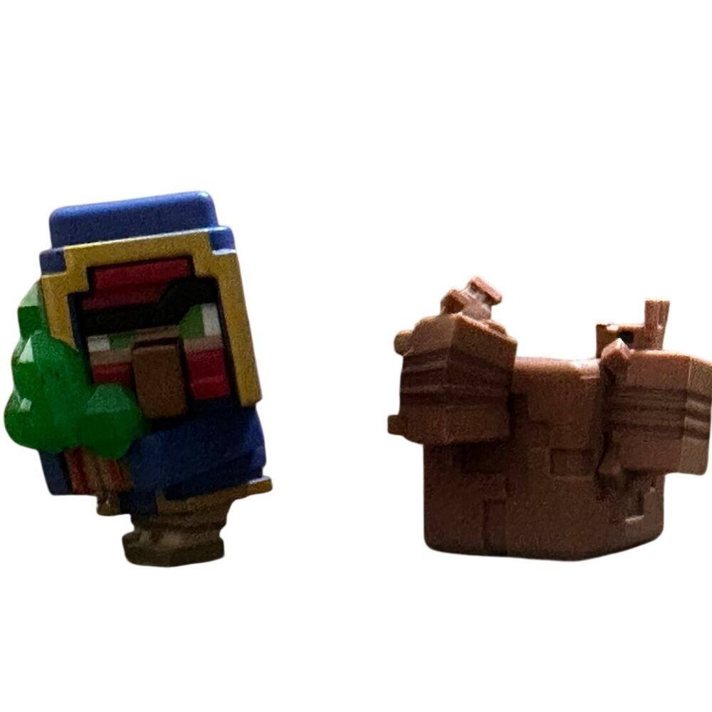 Lot of 2 Mattel Minecraft Mini Figures Armadillo Bountiful Trader